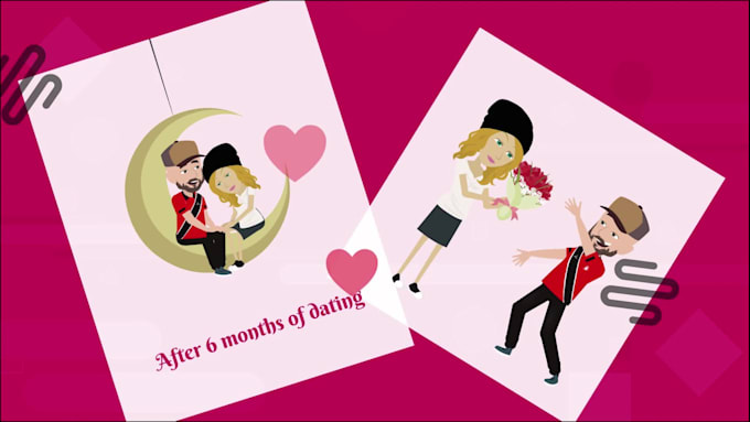 create amazing animated wedding invitation, love story video
