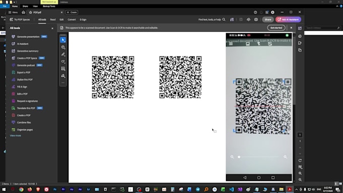 build a bulk qr code generator software with custom logo and PDF export
