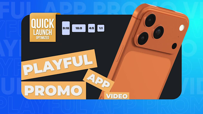 create a playful mobile app promo video