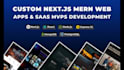 build custom nextjs mern web apps and saas mvps
