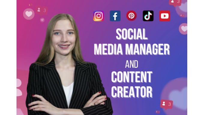 Hot Review! I will be your social media manager and content creator  for $50