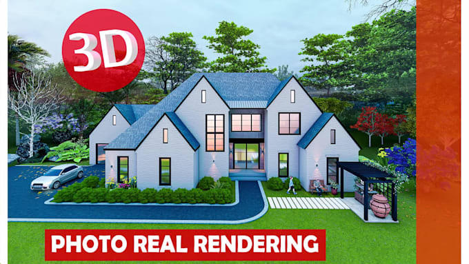 do 3d sketchup model, interior and exterior rendering, architectural walkthrough