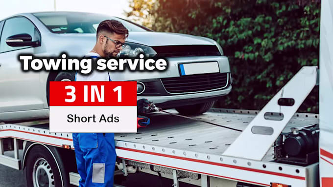 do professional auto car towing video ad