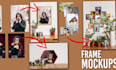 create digital frame mockup for product display and wall art