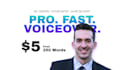 record a professional american male voice over