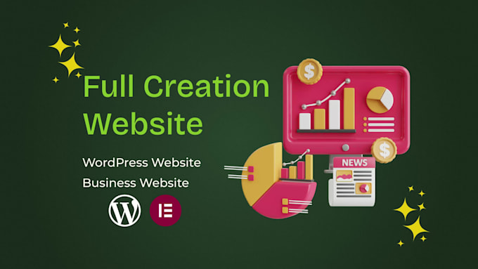do full website creation, wordpress website development, business web design