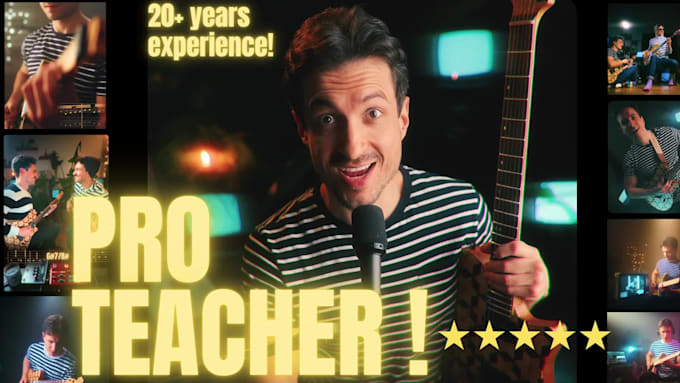 be your guitar teacher from beginners to advanced online guitar lessons