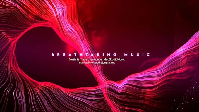 create cinematic inspiring particles titles animation