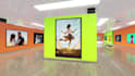 create realistic slideshow video nft promo in 3d art gallery