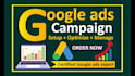 setup and optimize google adwords ads PPC campaign