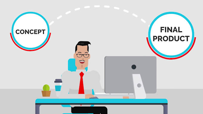 create 2d animation or animated explainer video