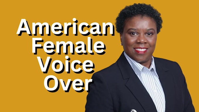 record a professional american female voice over