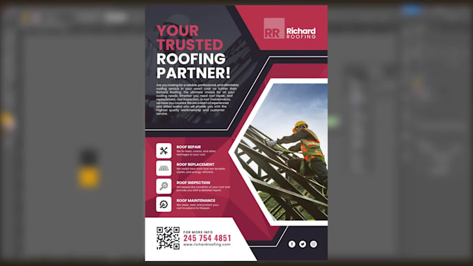 design a flyer, trifold, bifold with a free business card