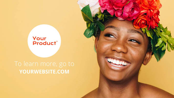 make custom skincare product promo video