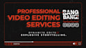 do professional video editing and post production