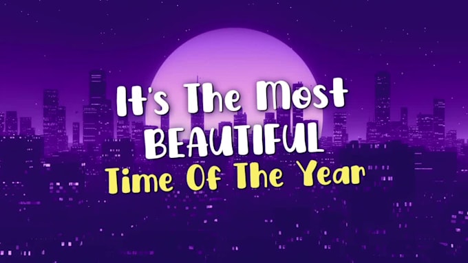 make an animated lyric music video