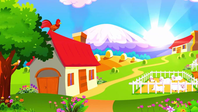 unique 2d cartoon video animation for kids