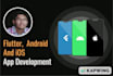 develop ios android flutter react native mobile app development