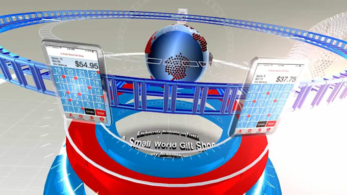 design 3d news presentation video