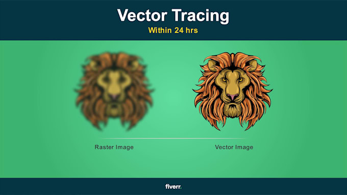 do vector tracing or convert image and logo to vector