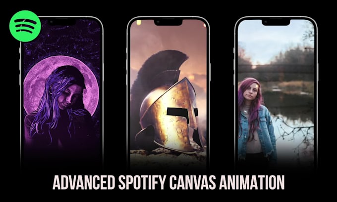 create animated visuals for spotify canvas and ad creative