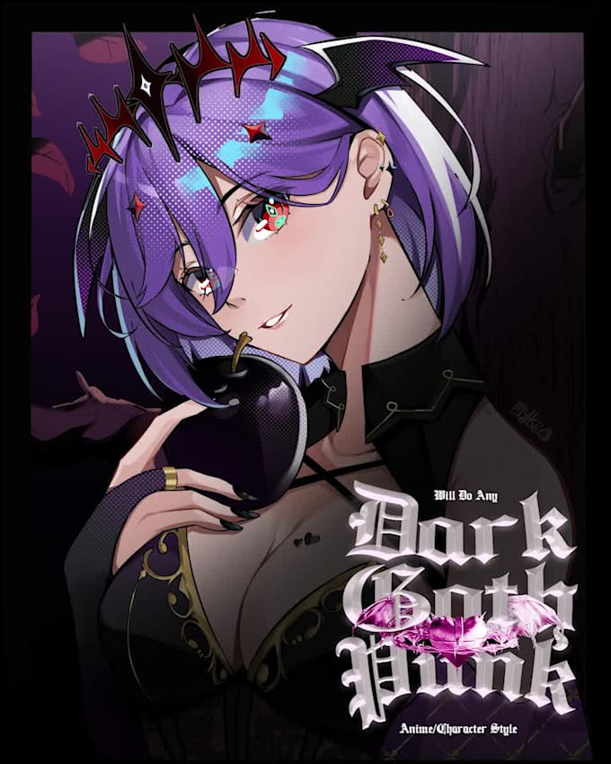design your dream dark anime gothic and metal flair style