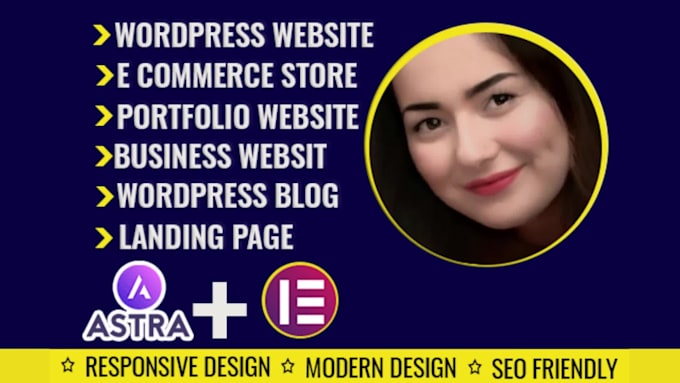 create website using  astra pro by elementor