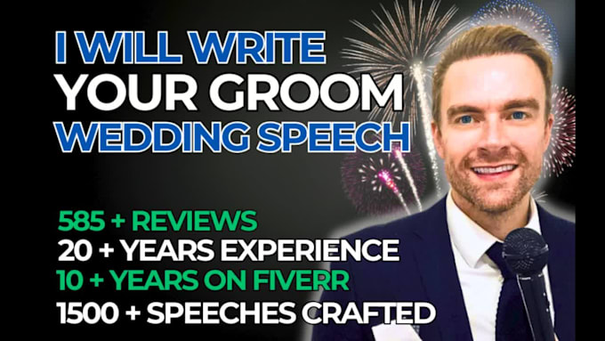 write your epic groom wedding speech, tribute vows or toast