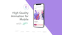create animated UI UX element for a mobile app with lottie