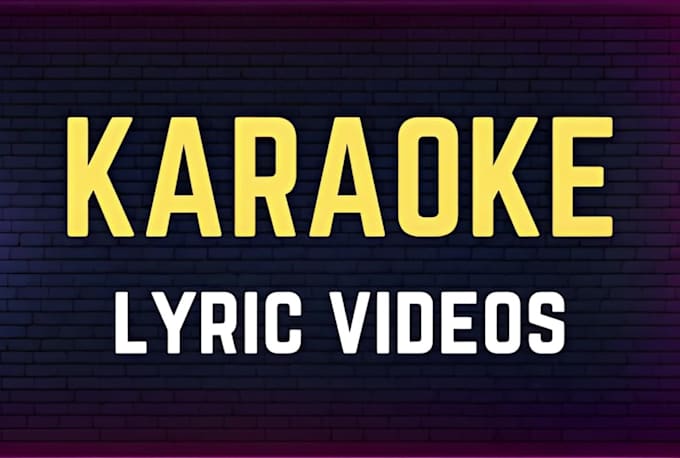 make lyrics video for karaoke