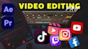 do a pro video editing, youtube, vlog, social media reels