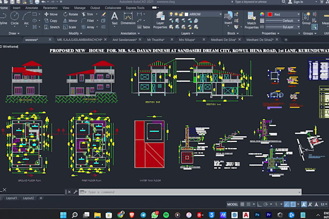 Draw architectural plans in autocad 2d for your project by Ishanka ...