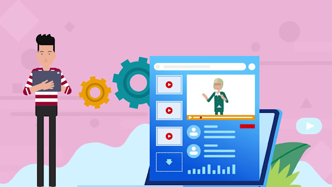 create a 2d animation video and infographic video