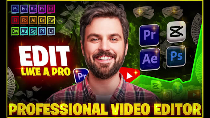 do professional and creative youtube video editing