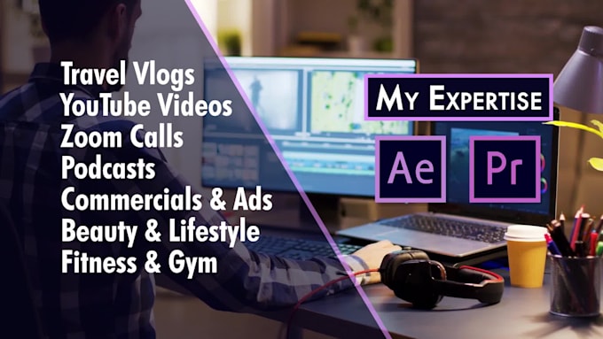edit engaging youtube videos with subtitles and motion graphics