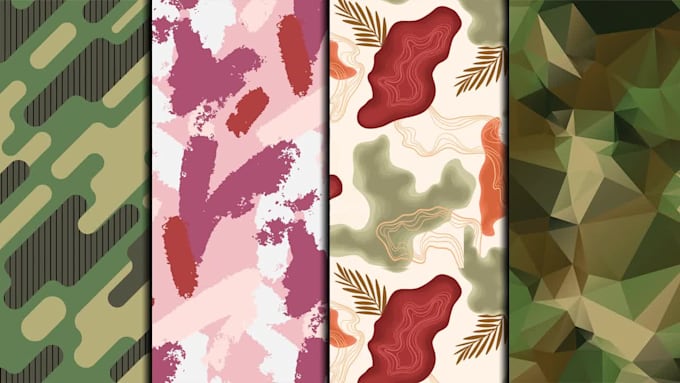 create unique seamless pattern design for textile prints
