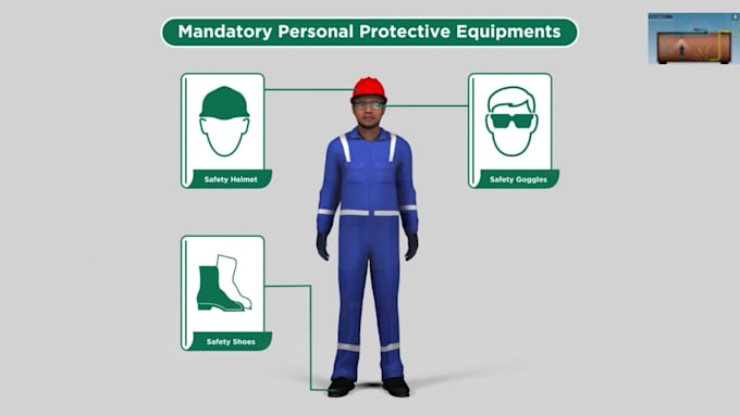 create 3d industrial safety training and construction safety animation