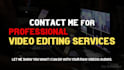 do professional video editing