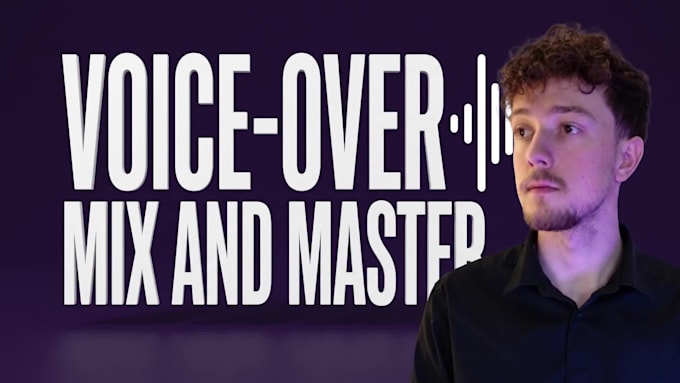 offer audio editing, mixing, and voiceover cleanup services
