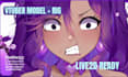 create custom live2d vtuber model art and professional rigging for streaming