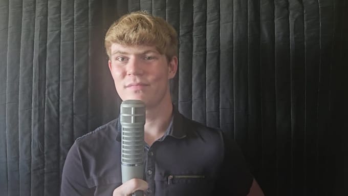 record a professional deep male voiceover