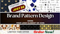 create seamless logo patterns for branding, packaging, and merchandise