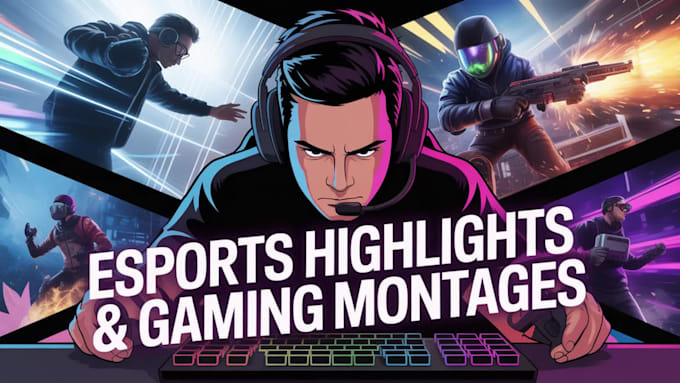 edit professional gaming montages and esports highlights
