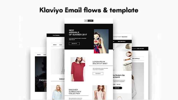 build klaviyo email template design for klaviyo email flows