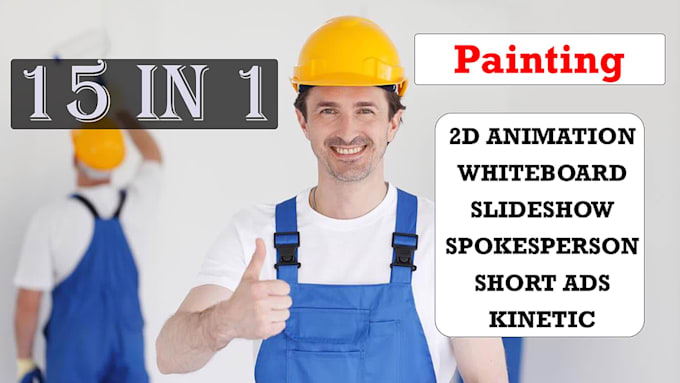 make painting contractor or painter services promo video ad
