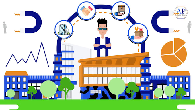 create 2d animated explainer video and character animation