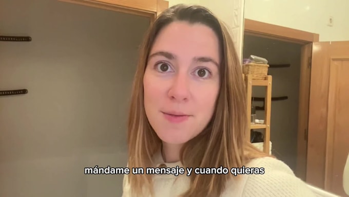 create ugc video for tiktok or instagram in spanish or english