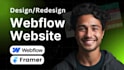 design webflow website, framer website, figma to webflow framer landing page