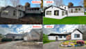 change house or wall color, facade paint modernize house exterior