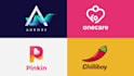 do modern business logo design with free brand guidelines